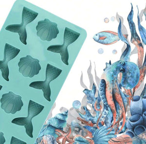 Silicone Mould Chocolate Mermaid Tail Shell
