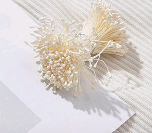 2mm Flower Stamens Milky White