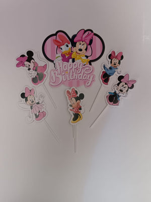 Minnie Mouse and Daisy Duck Cardboard Cake Topper