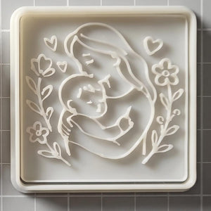 ST261 Cupcake Stamp Floral