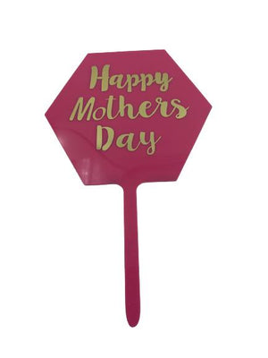 Nr109 Acrylic Cake Topper Happy Mother's Day
