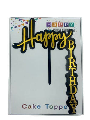 Nr180 Acrylic Cake Topper Happy Birthday