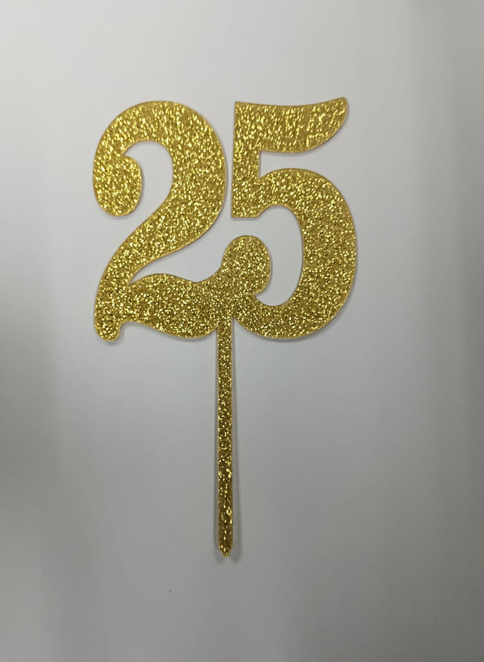 Nr222 Acrylic Cake Topper 25 Happy Birthday