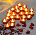 1pc Valentine LED Heart Candle