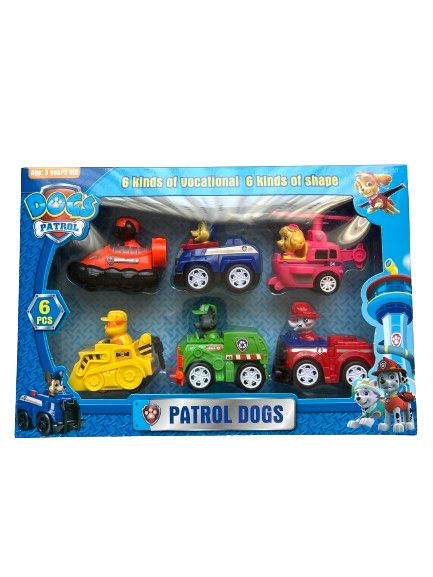 Paw Patrol Dog Plastic Figurine Set