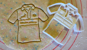 1522 Plastic Cookie Cutter Rugby Jersey