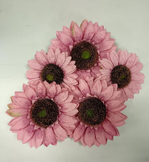 5pc Cake Topper Artificial Gerbera Head