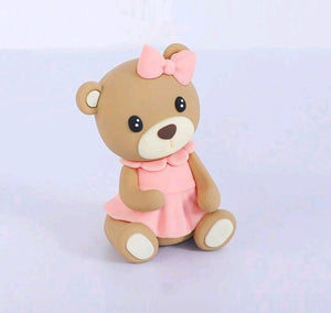 Pink Figurine Teddy Bear