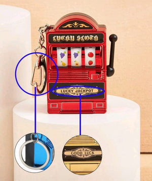 Red Mini Slot Machine Keychain Cake Topper