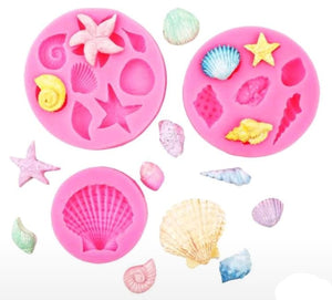 3pc Bundle Deal Silicone Mould Sea Shells