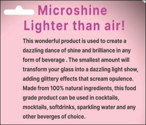 Edible  Micro shine Drink Glitter