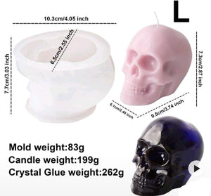 Silicone Mould Resin Skull