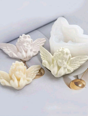 Silicone Mould Candle Angel Cherub