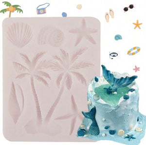 Silicone Mould Palm Tree Shells