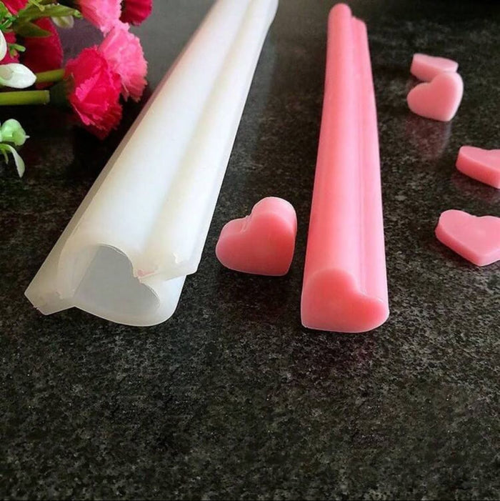 Silicone Mould Soap Heart Column