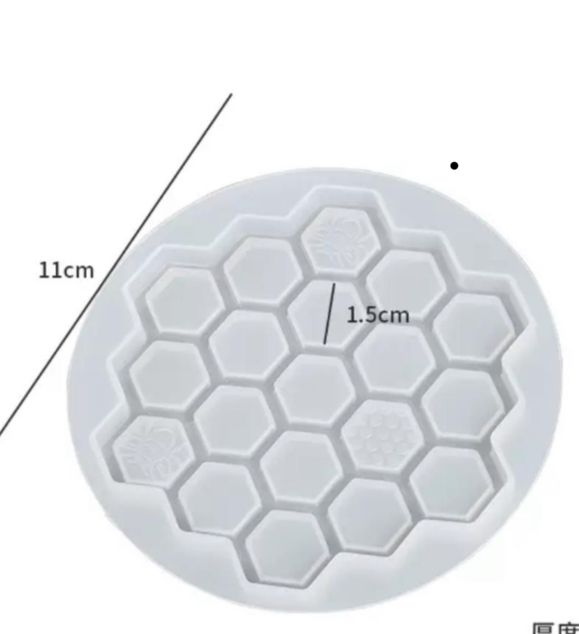 Silicone Mould Coaster Honey