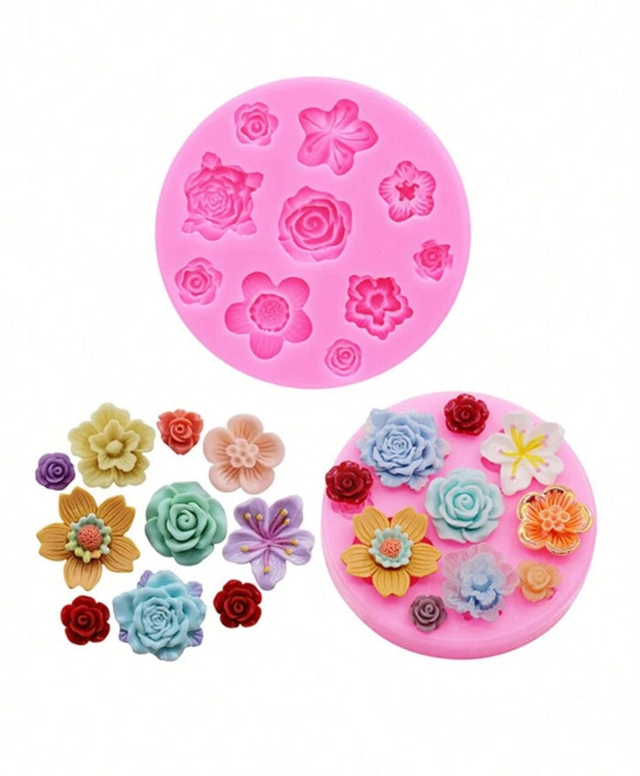 Silicone Mould Various Tiny Flowers