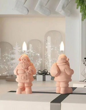 Silicone Mould Christmas Santa Candle