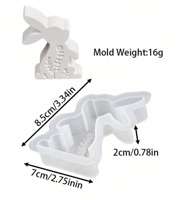 Silicone Mould Soap Bunny Flower