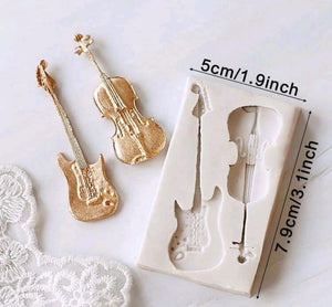 Music Voilin and Guitar Silicone Mould