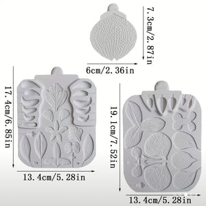 3pc Silicone Mould Orchid Flower Set