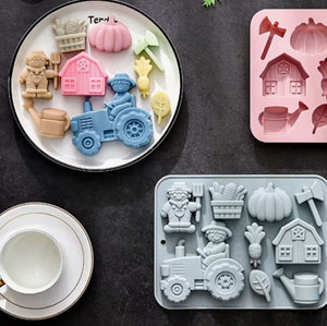 Silicone Mould Tractor Farm