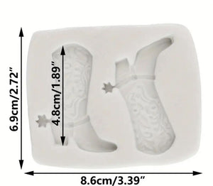 Silicone Mould Cowboy Boots