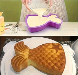 Silicone Mould Mermaid Pan
