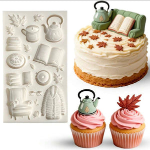 Silicone Mould Winter Sofa Sweater Kettle