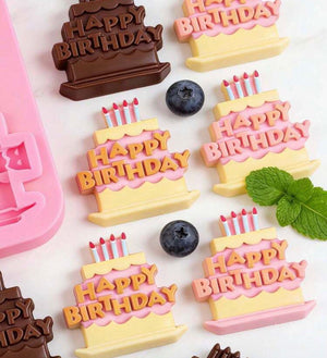 Silicone Mould Happy Birthday Cake