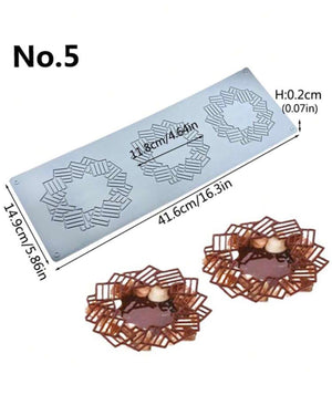 Silicone Mould Chocolate Lace Border