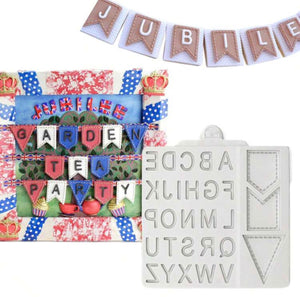 Silicone Mould Alphabet Banner Bunting