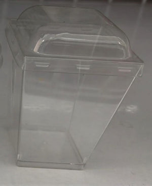 25pc Square Plastic Dessert Pudding Container