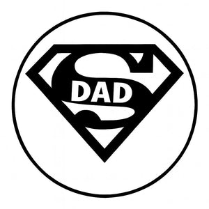 ST135 Cupcake Stamp Super Dad Fathers Day