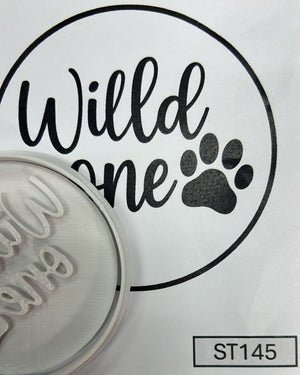 ST145 Wild One Cupcake Stamp