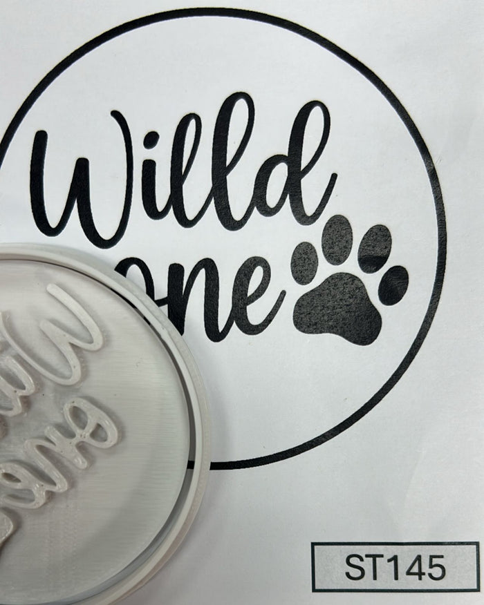 ST145 Wild One Cupcake Stamp