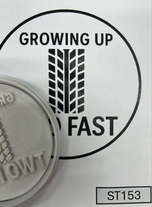 ST153  Growing Up Two Fast Cupcake Stamp