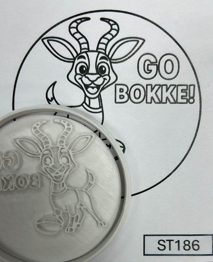 ST186 Go Bokke Cupcake Stamp