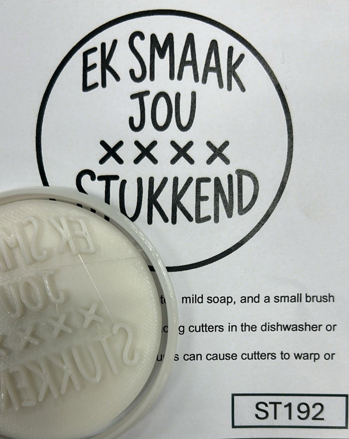 ST192 Ek Smaak Jou XXXX Stukkend Cupcake Stamp
