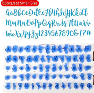 Lower and Upper Alphabet Cake Printing Stamps
