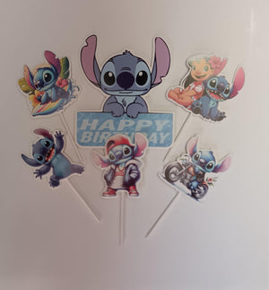 Stitch Cardboard Cake Topper