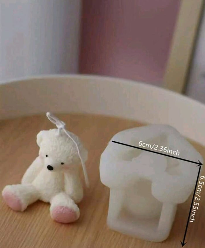 Silicone Mould Candle 3d Teddy