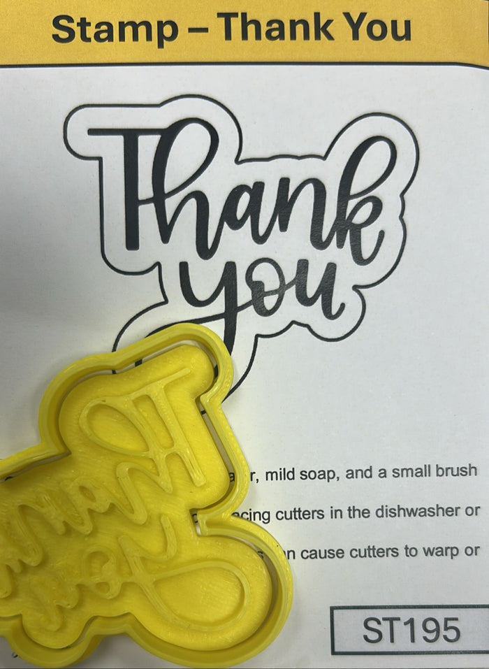 ST195 Thank You Cutter and Stamp