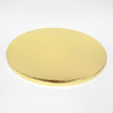 Cake Board Thick Round Gold 10"/25cm