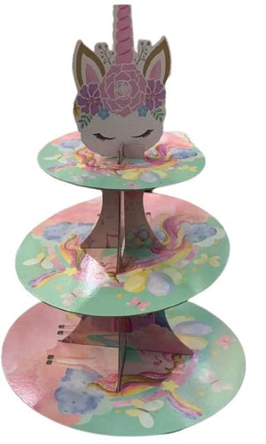 Cardboard Cupcake Stand Unicorn
