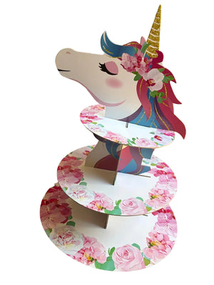 Cardboard Cupcake Stand Unicorn