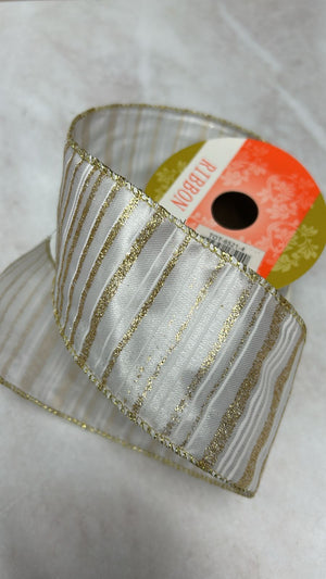 Glitter Stripe Ribbon Roll