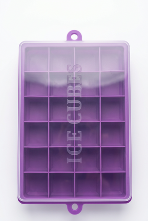 Silicone Mould Square Ice Tray with Lid