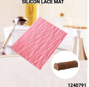 Silicone Lace Mat Wood Grain