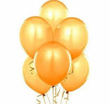 Party Balloon Yellow Gold 10pc